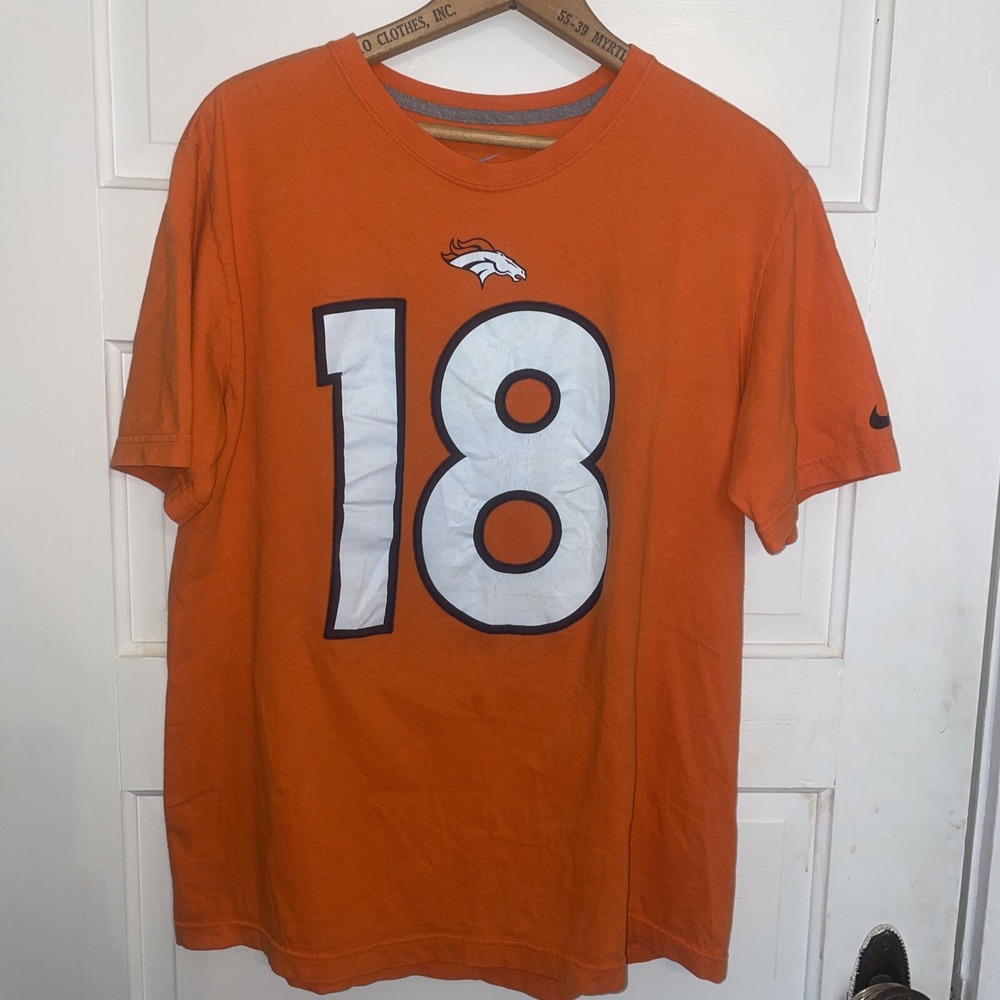 Nike NFL Denver Broncos Peyton Manning #18 Jersey‎ Shirt Mens Size L